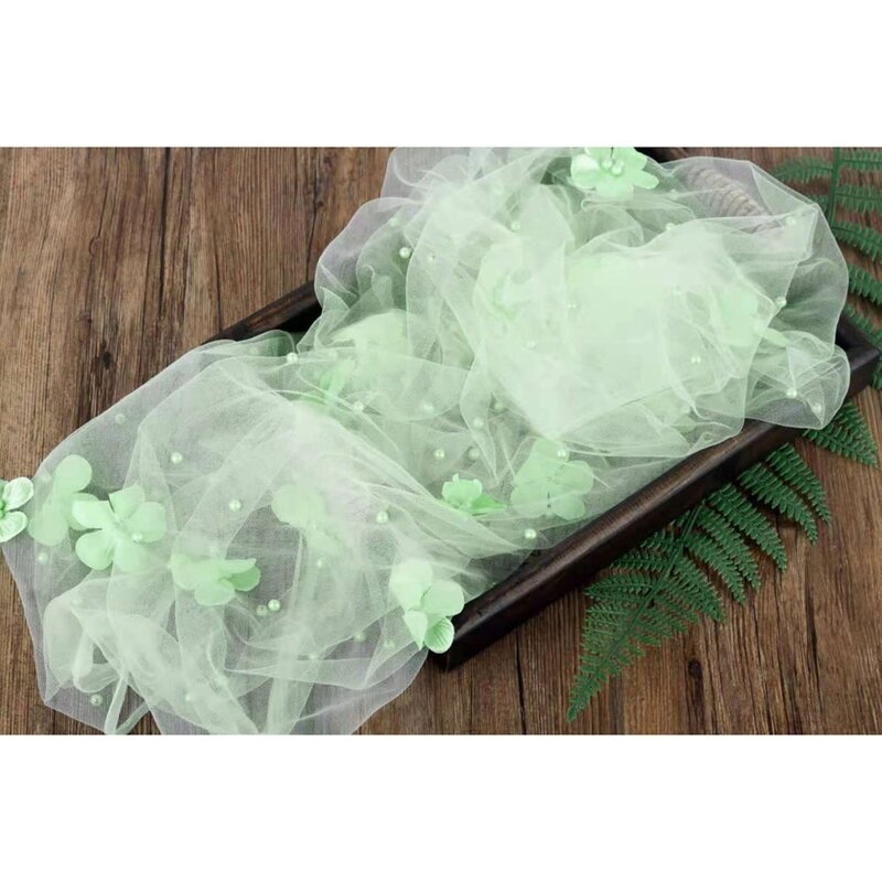 Newborn Photography Pearl Mesh Wrapped Cloth for Babies 0-10 Months Old