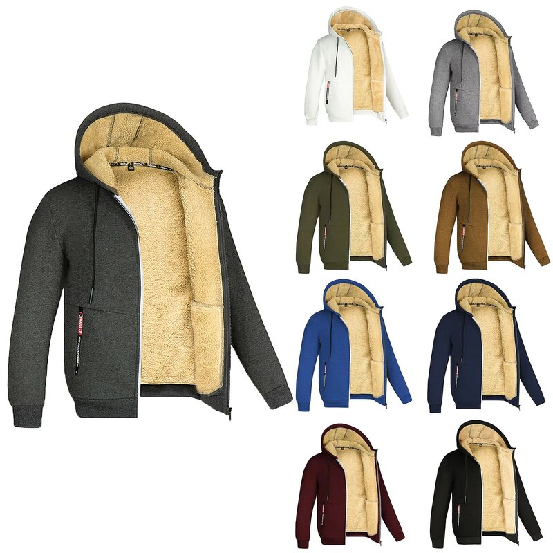 Мужская осенне-зимняя теплая куртка, модные повседневные однотонные мужские куртки для сноуборда, мужской тренчкот, размер 50, велосипедная Рабочая куртка