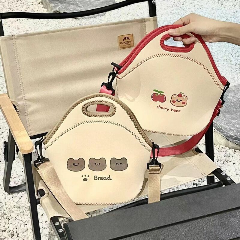 Милый детский подгузник сумки для мамы, рюкзак для детской коляски, сумка для подгузников с мультяшным медведем, Портативная сумка для еды, Аксессуары для младенцев