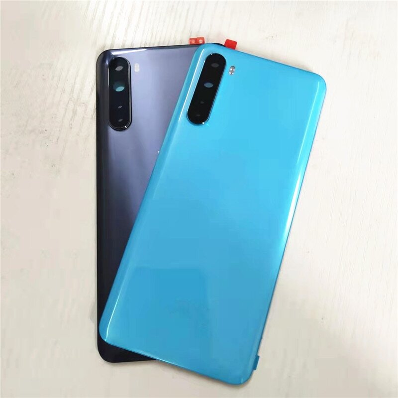 Original OnePlus Nord Back Battery Cover Door Rear Glass For One plus Nord 5G Battery Cover Housing Case With Camera Lens