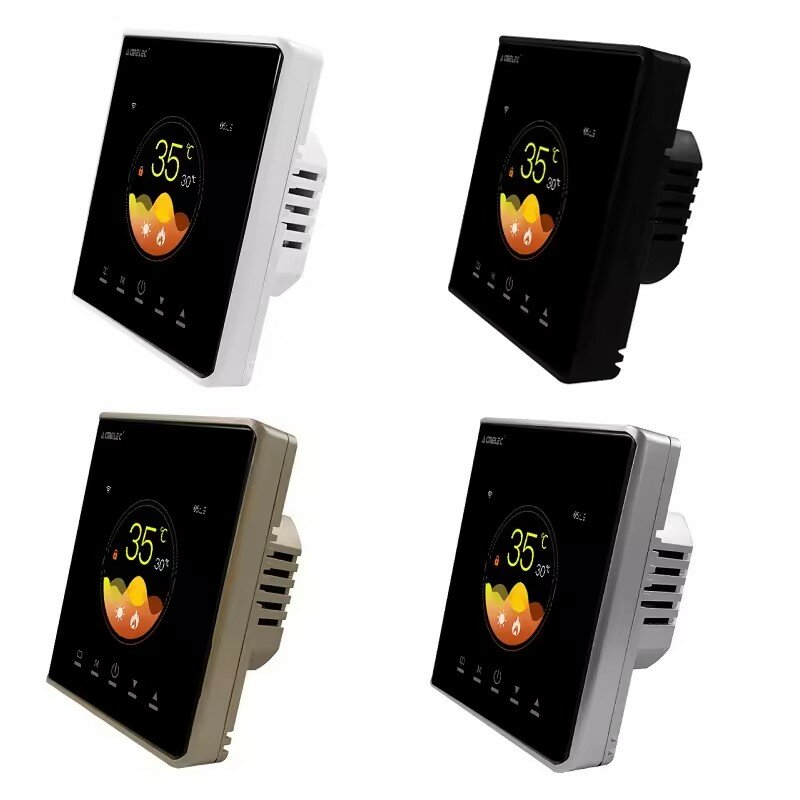 Умный термостат Tuya 16 А с Wi-Fi, регулятор температуры для теплого пола, с поддержкой Google Home и Alexa