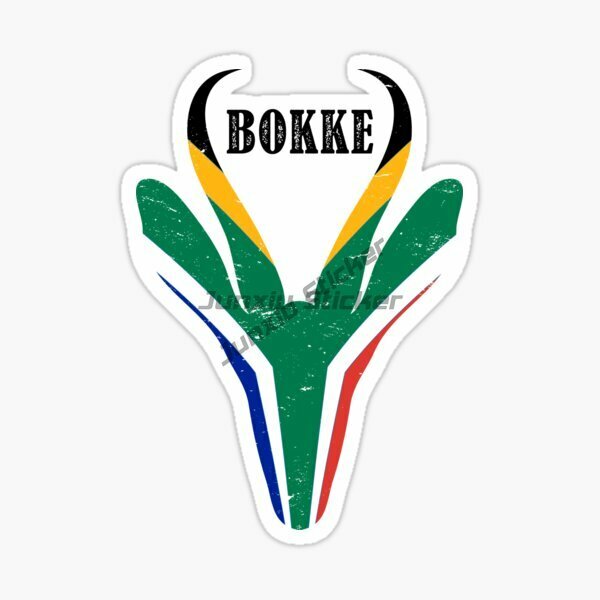 Pegatinas de antílope de la bandera de Sudáfrica ZA, pegatinas creativas de PVC para cubrir arañazos, decoración de coche, pared todoterreno, habitación, camión, motocicleta, ventana