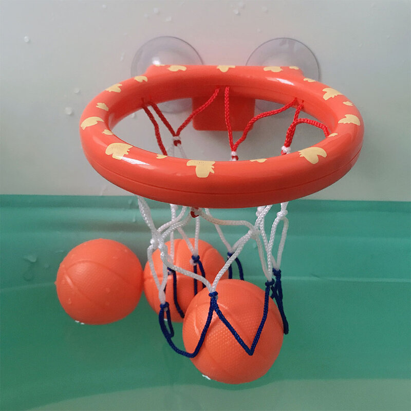 ห่วงบาสเก็ตบอลสำหรับเด็ก mainan Bola Basket อาบน้ำแบบมัลติฟังก์ชันของเล่นห้องน้ำปลอดภัยและเชื่อถือได้