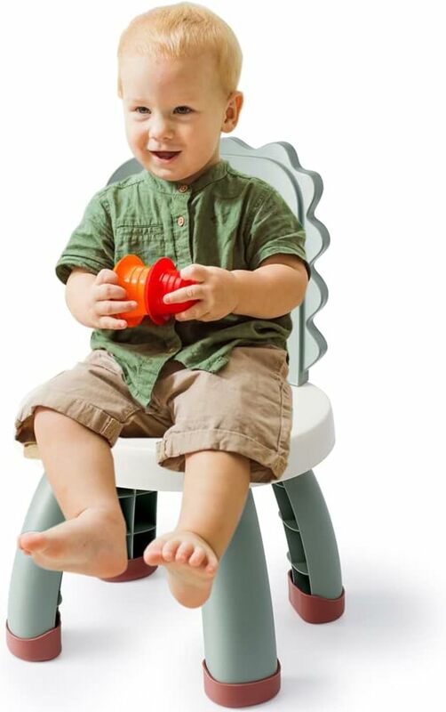 Kunststoff-Dinosaurier-Stuhl für Kinder, Leichter Stufenhocker, rutsch fester Sitz, robust und langlebig, für Klassen zimmer und im Freien