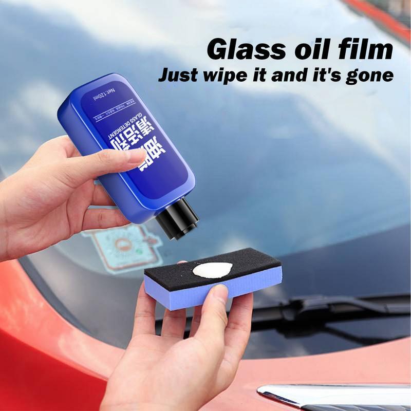 Film minyak mobil Pembersih 120ml, pengupas kaca penghilang noda air efisien dekontaminasi air otomatis penghilang noda jangka panjang