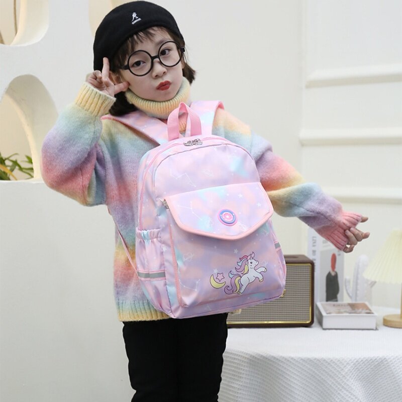 Bambini Tie-dyed Fashion Sweet Cute Unicorn zaini nuove ragazze Princess studenti Cartoon School Bags ad alta capacità