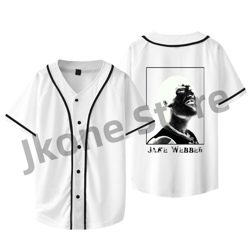 Jake Webber-Chaqueta de béisbol para hombre y mujer, camiseta informal de manga corta, moda de verano