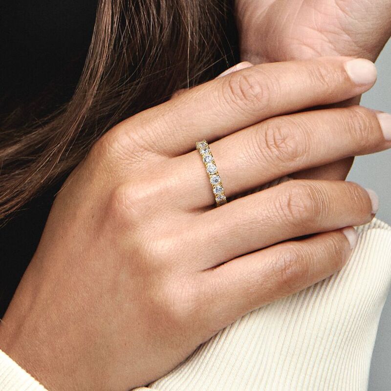 2024 perhiasan baru cincin Pandora 925 perak murni cocok untuk Logo asli DIY jimat perak mode mewah cincin hadiah