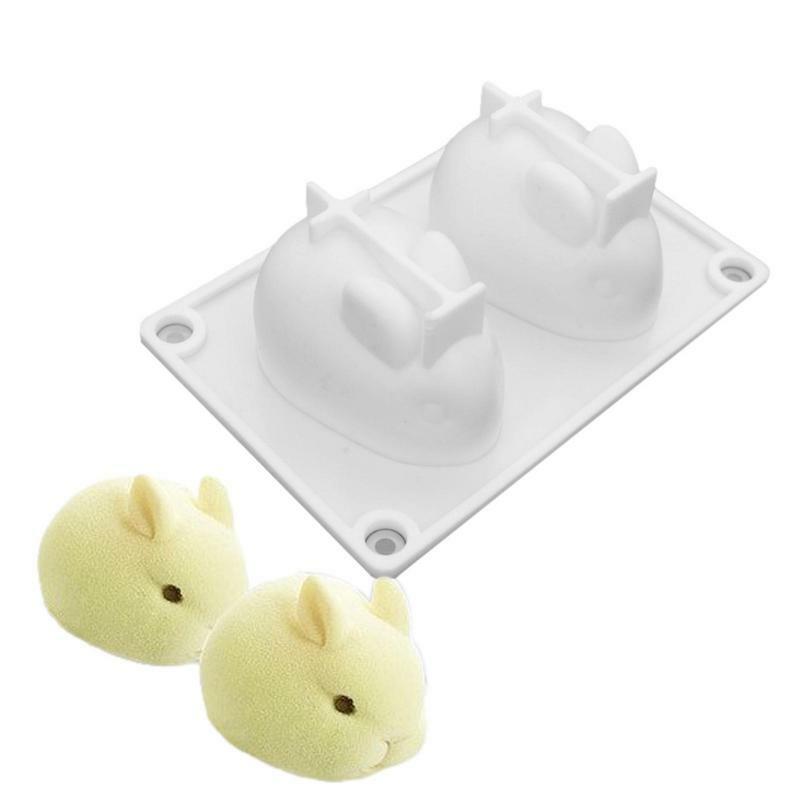 Wielkanoc 3D królik Boże Narodzenie silikonowa forma do narzędzia do dekorowania ciast masą cukrową silikonowych form foremka do czekolady ozdoby