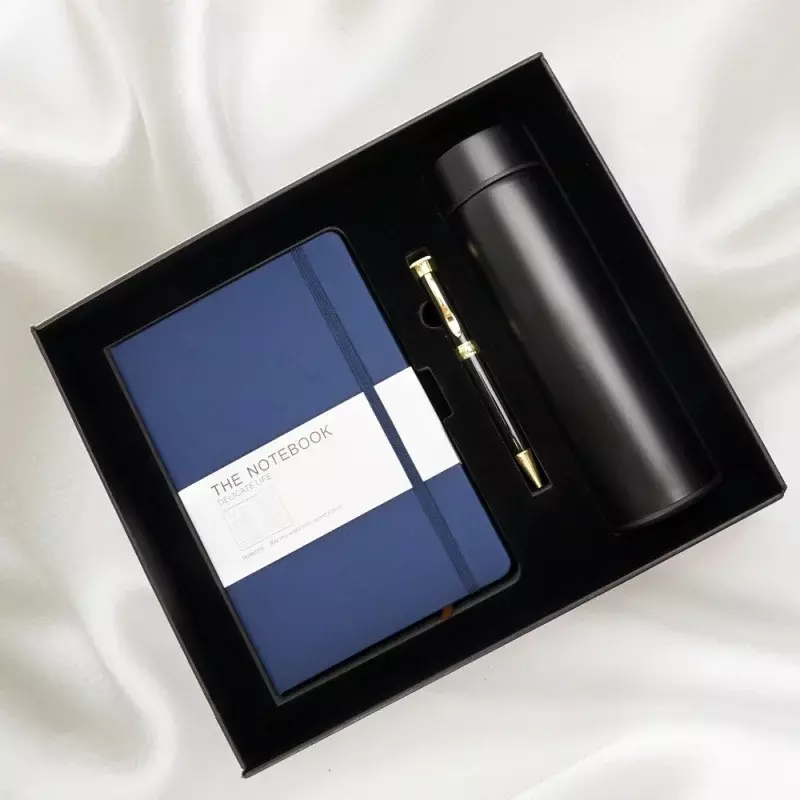 Custom PU Leather Notebook Set, Adequado para o Jornal de Negócios, Planejador de cadernos com logotipo, 22 por 23, Produto personalizado