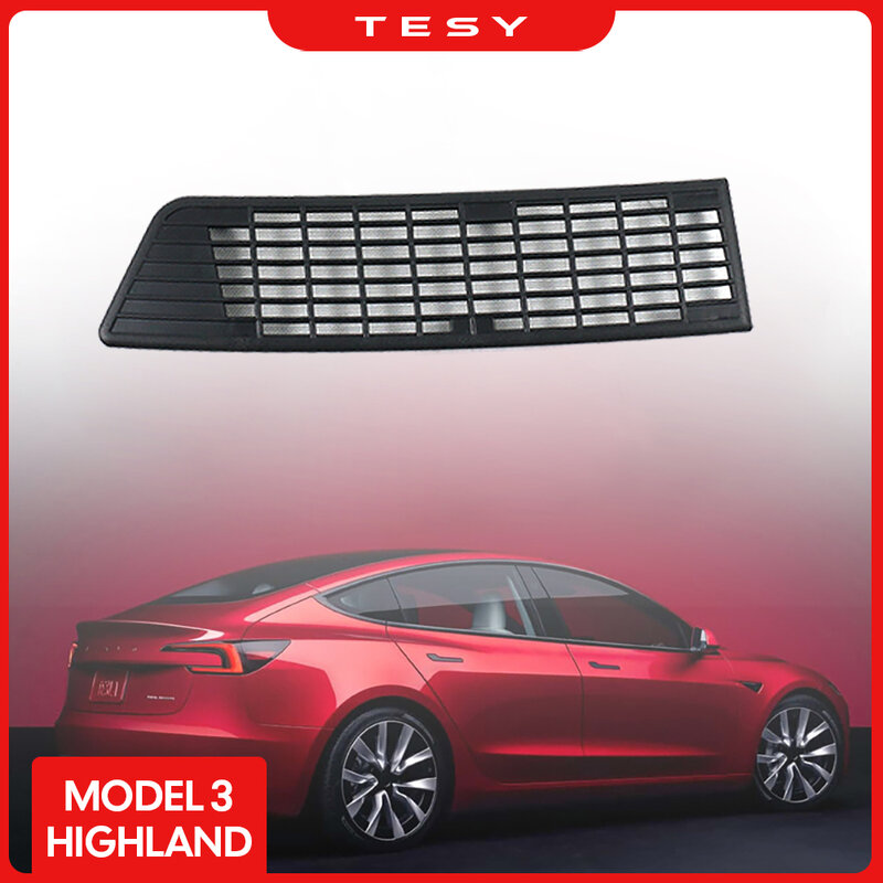 Untuk 2024 Tesla Model baru 3 penutup ventilasi aliran udara Highland penutup Anti-Blocking pencegahan Intake aksesoris penutup
