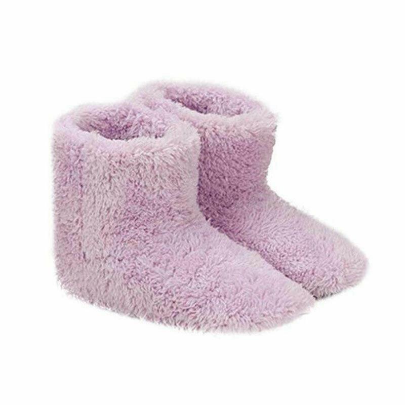 Plush Warm Slippers Warm Electric Heating Insoles Comfortable Durable Convenient Adjustable Usb Heater Foot Shoes Safe Washable