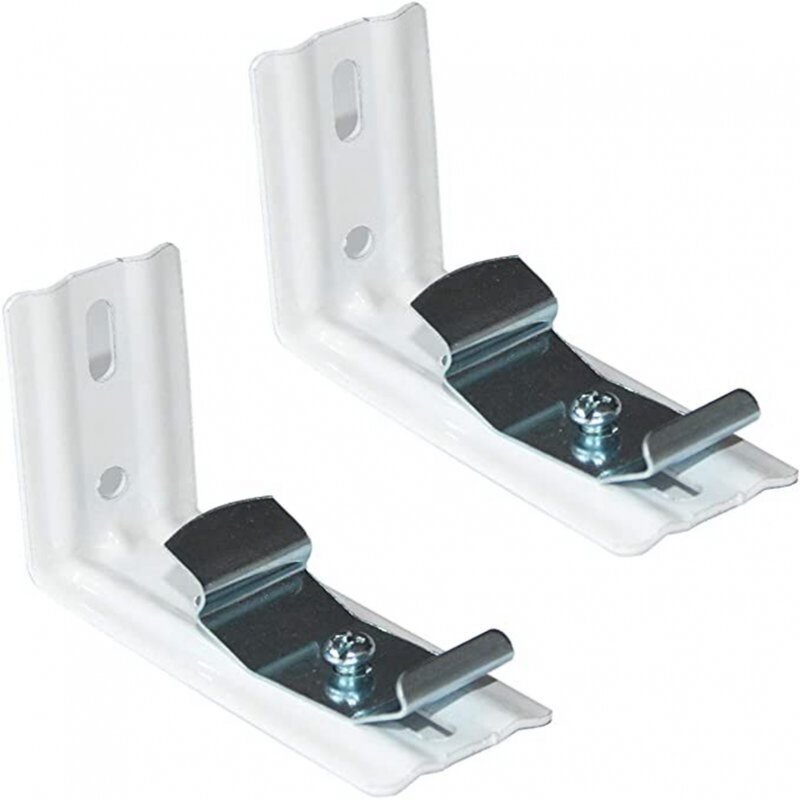 2 buah 3 inci kode instalasi rol logam, rana kabel tarik rantai tirai bentuk L untuk perangkat keras jendela tirai vertikal