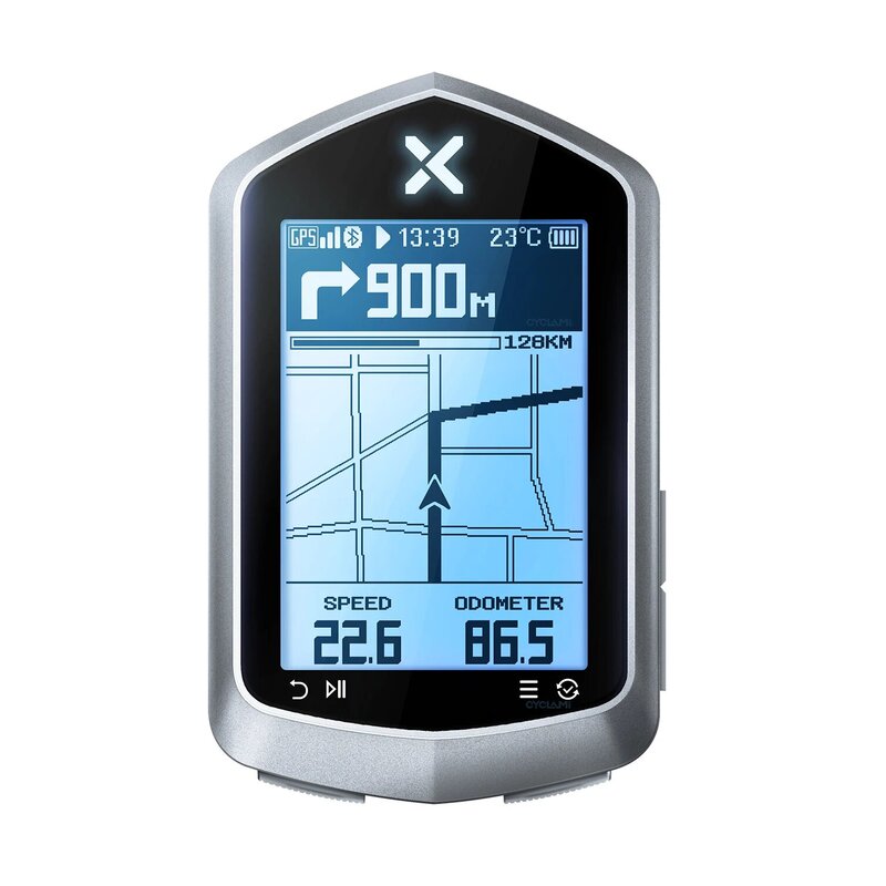 XOSS NAV Plus spidometer sepeda gpsbike, Odometer nirkabel MTB navigasi peta rute sepeda gunung