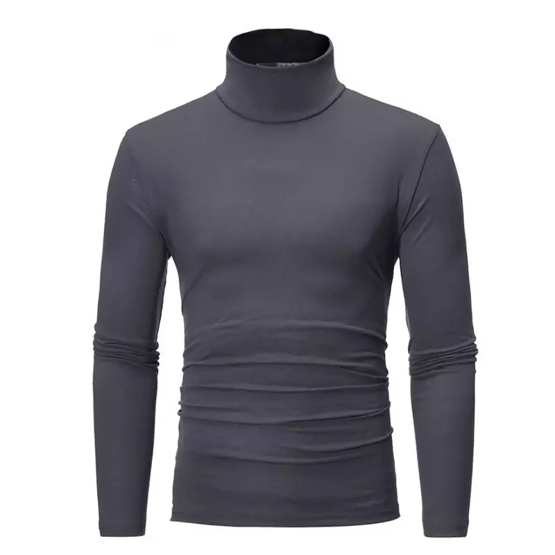 Mens Turtleneck Sweaters Thin Red Wine Pullovers Sweater For Men Solid Office Cotton Knitted Clothing Male Sweaters Hombre Tops
