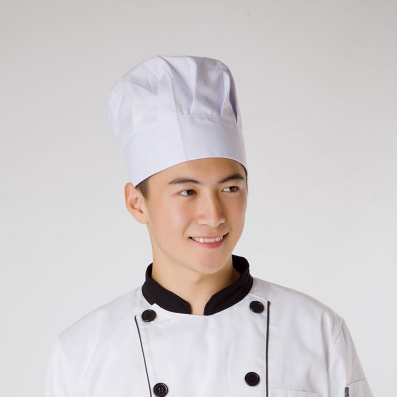 Chapéu do Chef fibra de poliéster, chapéus do Chef, Catering Work, cozimento de alimentos trabalhando Cap, 2 pcs