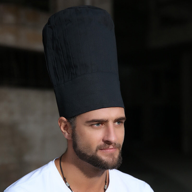 Chapeau haut de forme unisexe réglable, chapeau de chef d'hôtel, casquettes de cuisine, chapeau de restaurant pour homme, chapeau de travail de Chamonix, chapeaux masculins