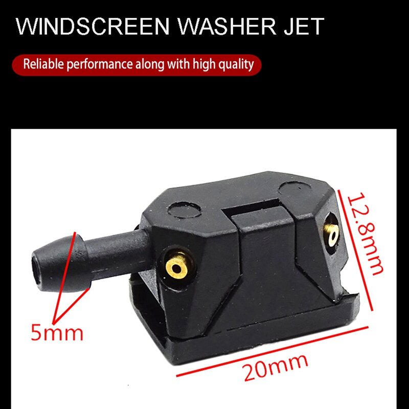 2Pc For Dodge Caliber Windshied Wiper Washer Nozzle Spray 2007-2012 & 2Pcs Windscreen Washer Jet Water Spray Jets Nozzle