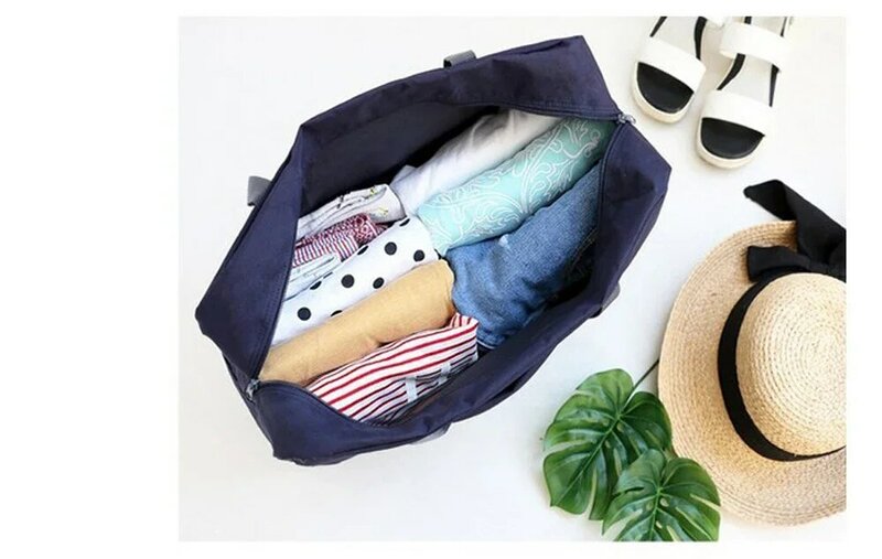 Boston Bags-Bolsa de equipaje de viaje, bolsas de viaje plegables, paquete de nailon, almacenamiento impermeable, paquete de ropa, organizador, Serie de impresión de aguacate
