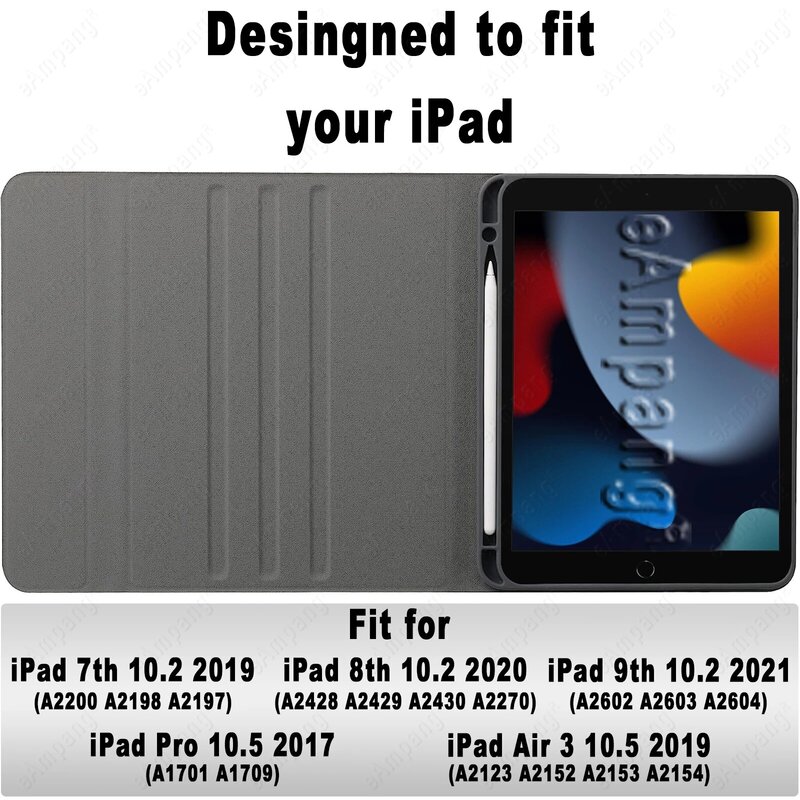 เคสคีย์บอร์ดสำหรับ iPad 5th 6th Air 2 Pro 9.7 8th 9th 10.2 AIR 3 Pro 10.5 Air 4 5 Gen 10.9 10th Pro 11แบบพกพา
