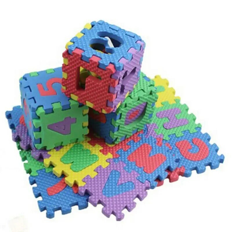 아기 퍼즐 장난감 거품 알파벳 숫자 놀이 매트, 어린이 깔개 카펫, 어린이 편지 동물 낙원 안전 어린이 장난감, 36 개