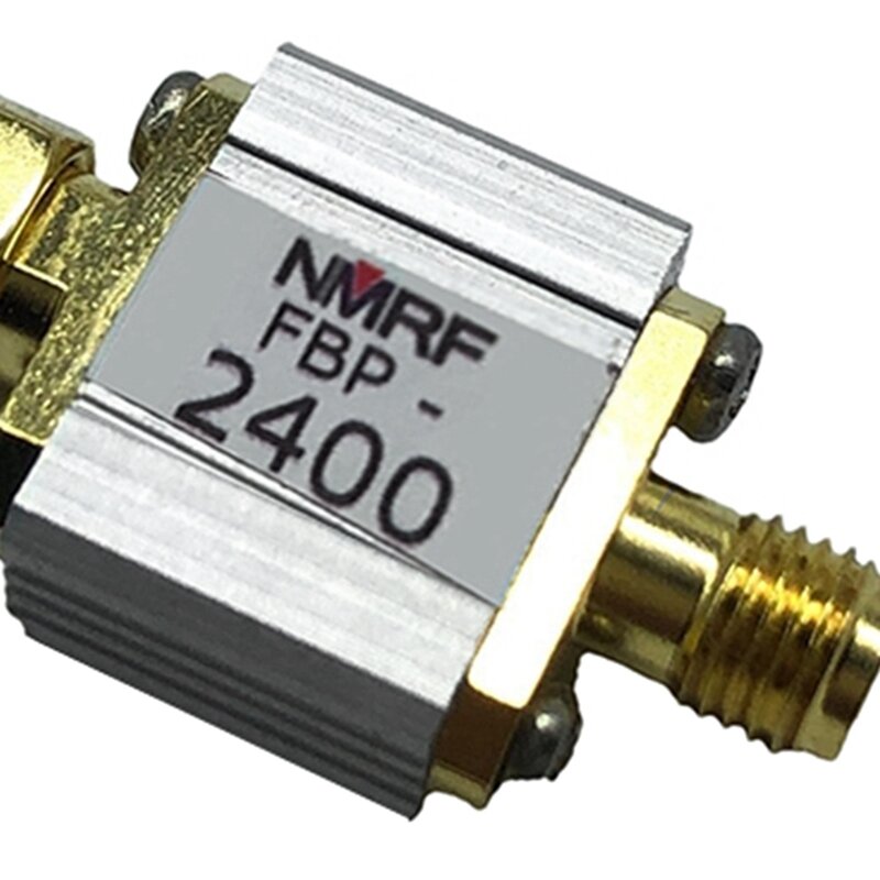 2X FBP-2400 2.4G 2450Mhz Bandpass Filter Zigbee antigangguan Antarmuka SMA khusus