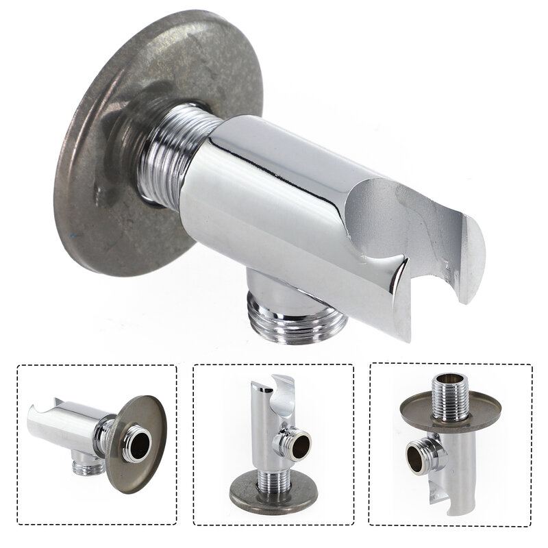 Wall Mounted Bracket Shower Head Holder Rust Proof Zinc Alloy Bathroom Supply Corrosion Preventive Wall-mounted