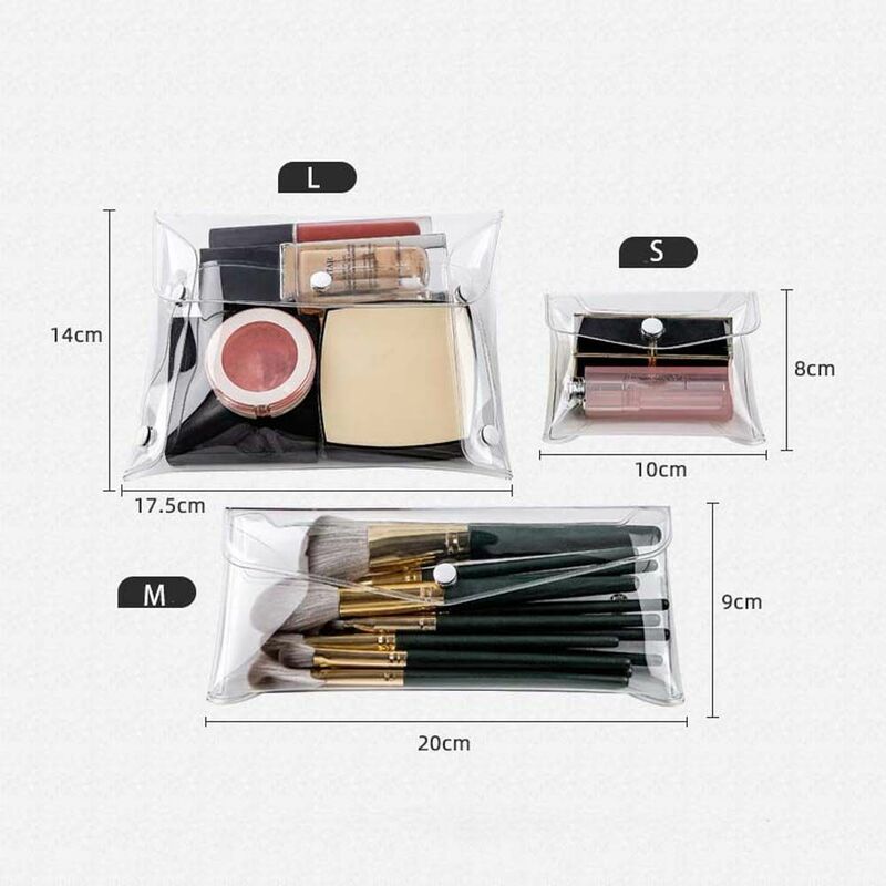Wash Pouch Large Capacity Jewelry Storage Bag Cosmetic Cases Transparent Cosmetic Bag Storage Toiletry Bag Makeup Bags