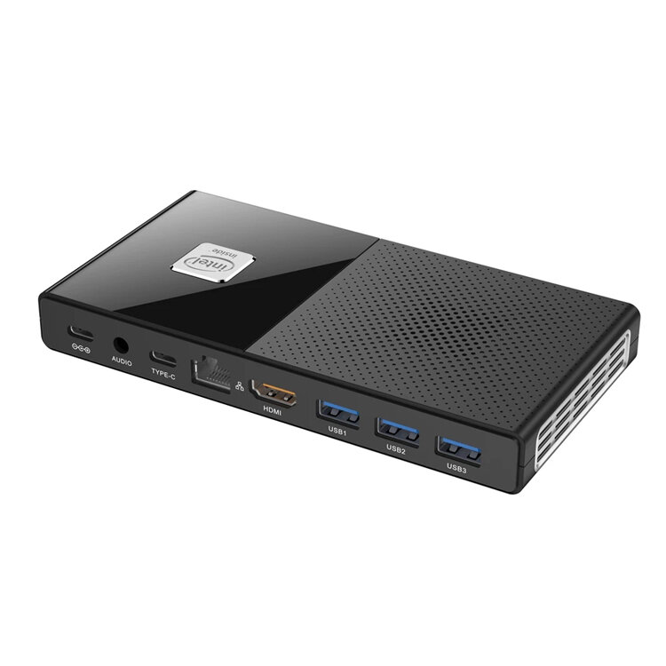 Mini PC de poche M6 intel 12e génération N100 N200 DDR5, petit ordinateur gamer, HDMI2, 4K @ 60Hz, WiFi 6 BT, N5105, boîtier TV, Windows 11