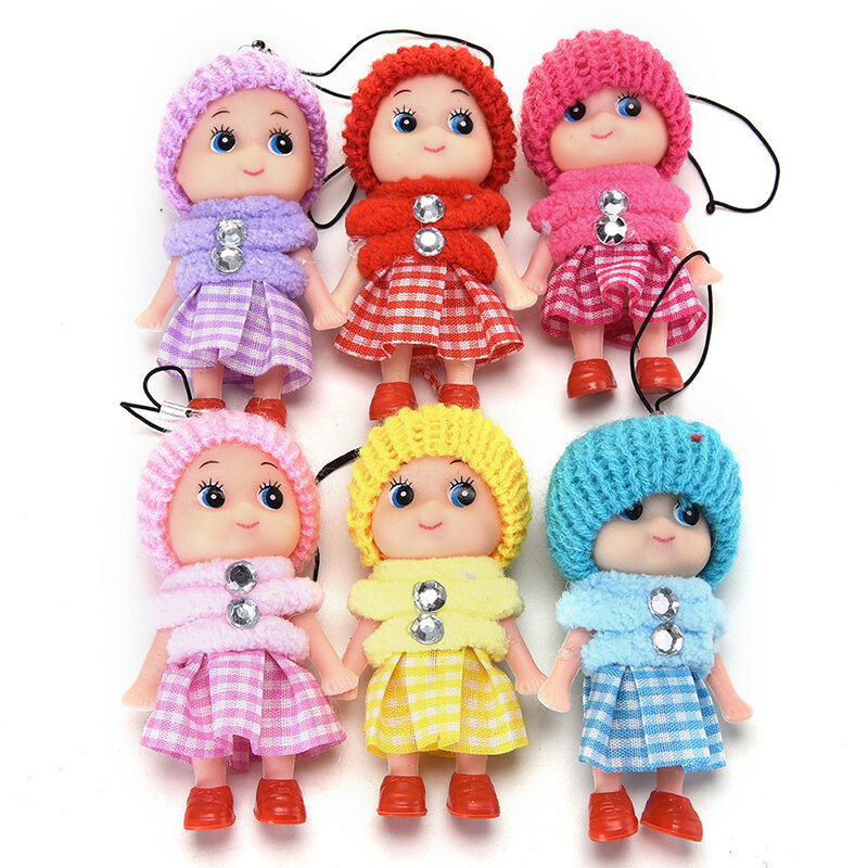 6Pcs Kids Baby Cartoon Movie Plush Toys Cute Mini Dolls Pendant Gift For Girls Boys Toy Plush Animals