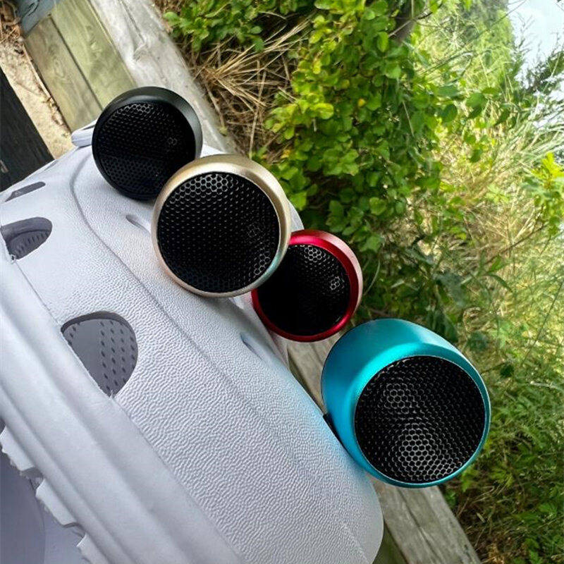 Mini BT Speaker Charm Acessórios, Engraçado, Croc, Presente de Natal para Amigos