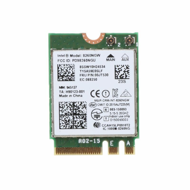 جهاز كمبيوتر شخصي مصغر لكارت لاسلكي سريع 8260NGW 00JT530 واي فاي 802.11b/g/n PD98260NGU PCIE متوافق مع بلوتوث لينوفو دروبشيب