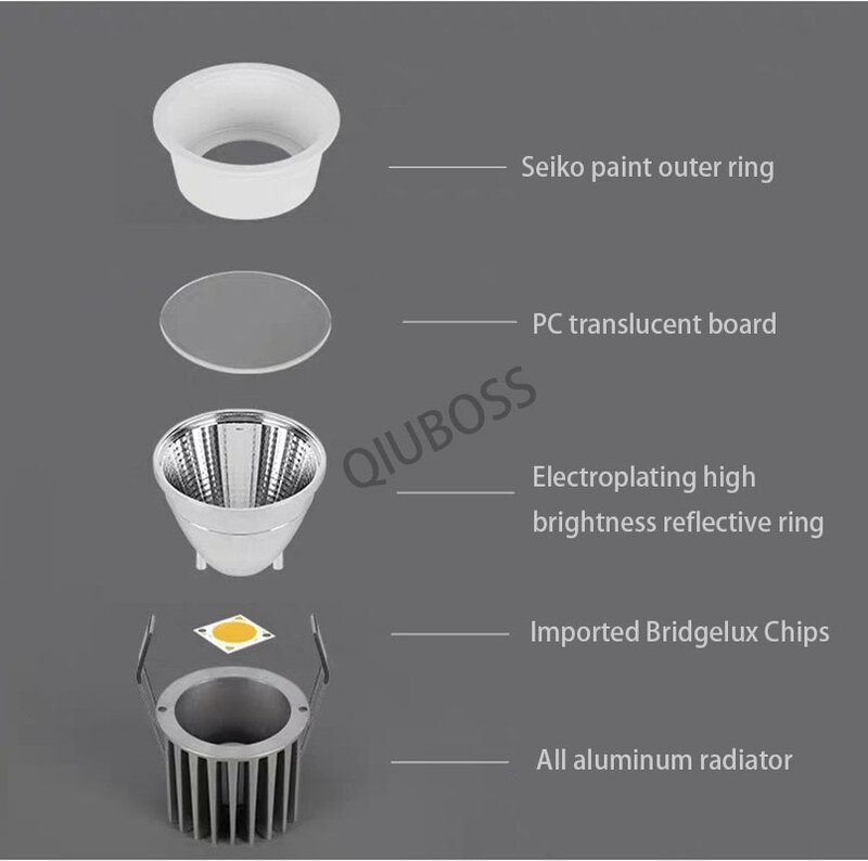 Zigbee Tuya Smart Recessed Ceiling Led Spot Light Led Dimmable Ceiling Hue Lamp Alice Alexa Home Kitchen Room Spotlight