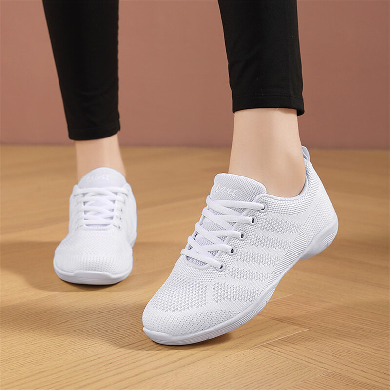 ARKKG Kids Cheerleading Shoes Children's Competition Aerobics Shoes Soft Bottom Sports Shoes Girl Professional Training Sneakers