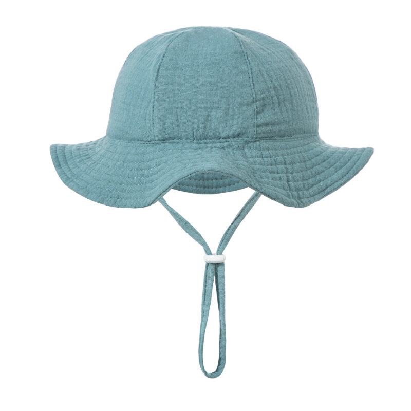 유아용 동물 코튼 버킷햇, 자외선 차단 야외 모자, 여행, 해변 낚시 모자, 3-12m, 남아여아