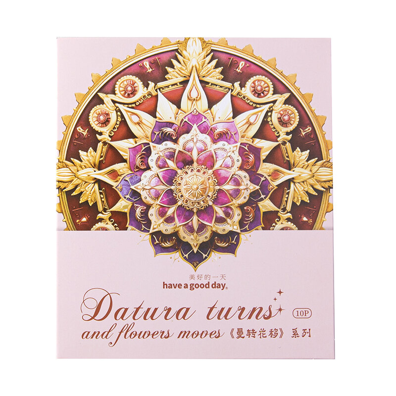 6Packs/Lot Manzhuan Flower Movement Series Markers Fotoalbum Decoratie Huisdier Sticker