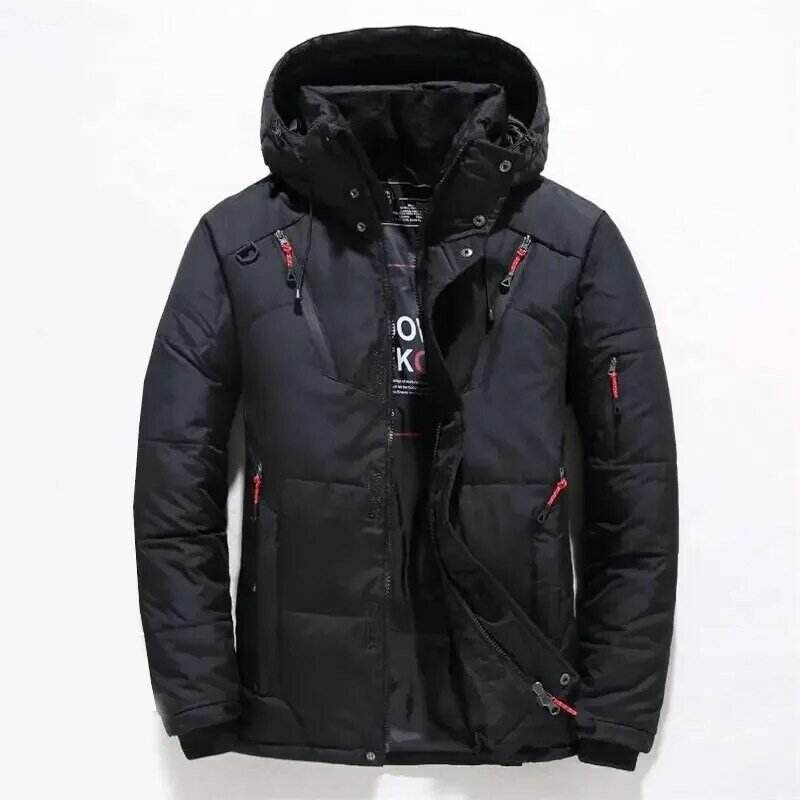 Winter Ente Unten Jacke für Männer Dicke Warme Schnee Jacke Parka für Männer mit Windjacke Haube Fashion Outdoor Jacke M-4XL