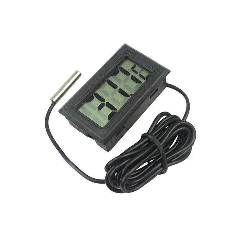 Mini termômetro de display digital LCD, higrômetro interno e externo, sensor de temperatura para carro e casa, novo