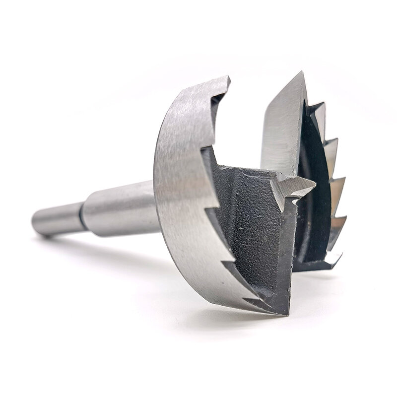 1 pz 6mm-54mm multi-dente Forstner strumenti per la lavorazione del legno foro sega cerniera punte da trapano alesatrici gambo tondo taglierina in acciaio ad alto tenore di carbonio