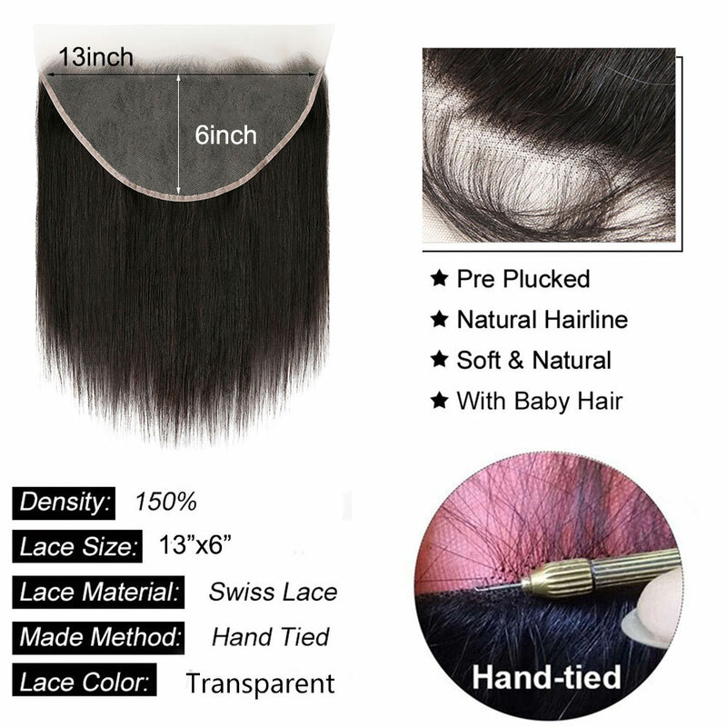 4x4 5x5 6x6 Lace Closure Human Hair Newmi Straight Transparent  13x4 13x6 Lace Frontal Human Hair Ear to Ear Frontal Extensions
