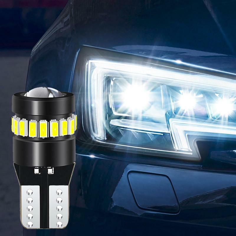 Luce targa 1.5W lampadine automobilistiche Super luminose lampadina LED T10 3014 bianca con indicatore cruscotto cruscotto
