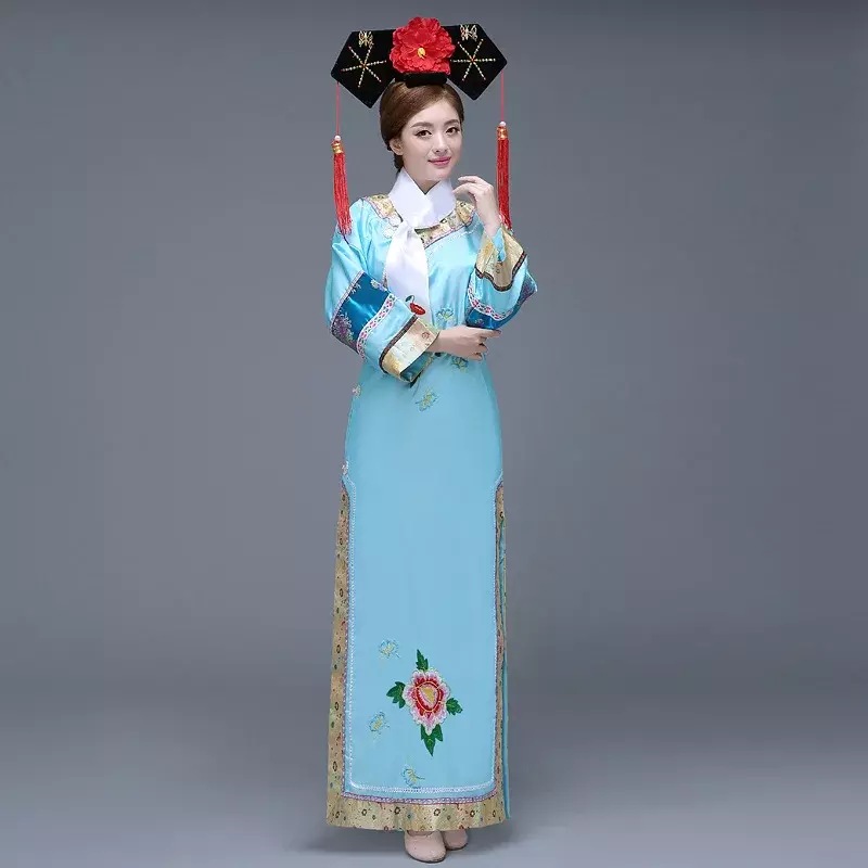 4 шт. платье + шарф + носовой платок + головной убор Китайская древняя принцесса драматическое платье китайский костюм для народных танцев платья для двора