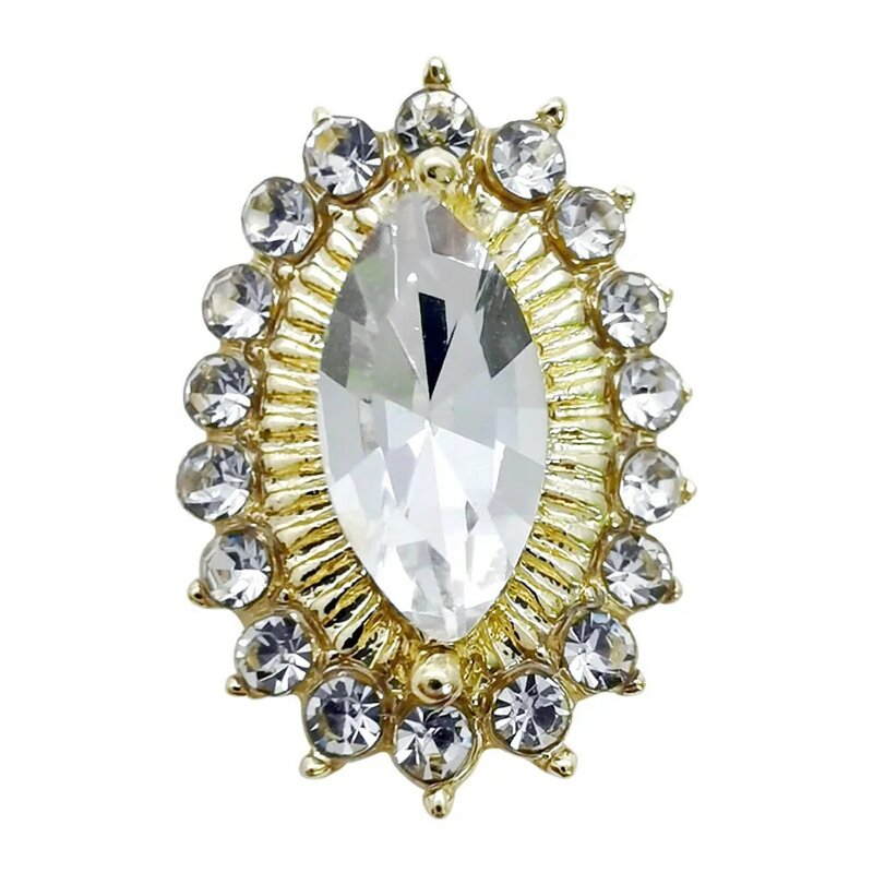 10 Stuks 3d Legering Nail Art Bedels Crystal Diamant Pentagram Kruis Hart Edelstenen Strass Luxe Nagel Accessoires Metalen Onderdelen Bulk