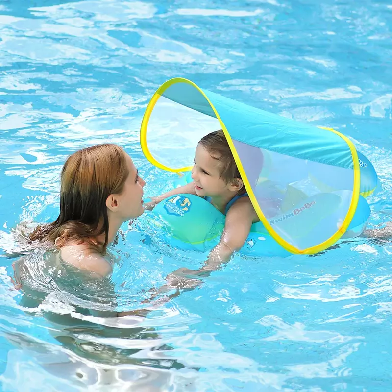 Flotador de natación inflable para bebés, anillo de baño circular, juguetes de verano para niños pequeños, nuevas actualizaciones