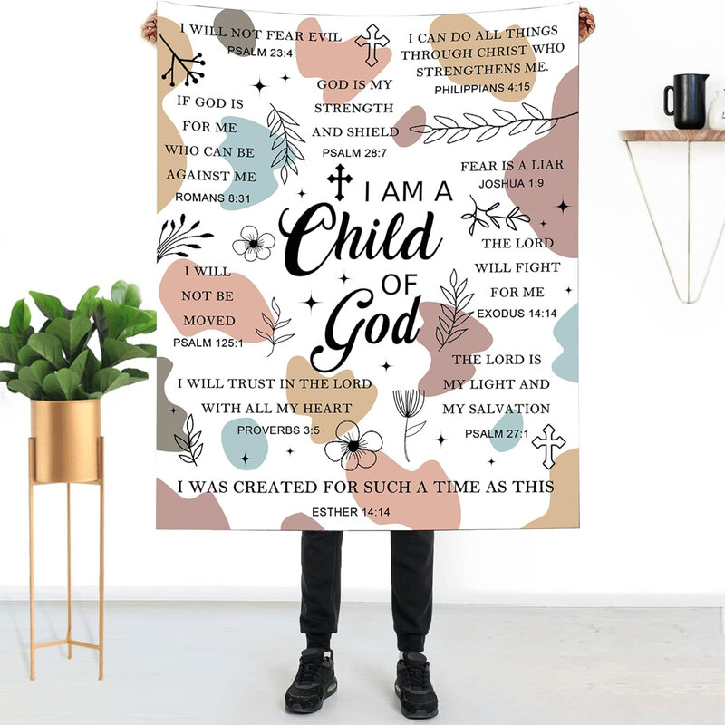 I Christian God's women's am gift child - blanket, secret sisters gift inspired blanket for women's Christianity