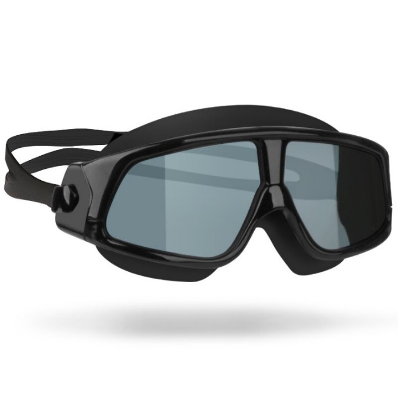 COPOZZ-Confortáveis óculos de silicone para homens e mulheres, óculos de natação com armação grande, anti-nevoeiro, máscara UV, impermeável