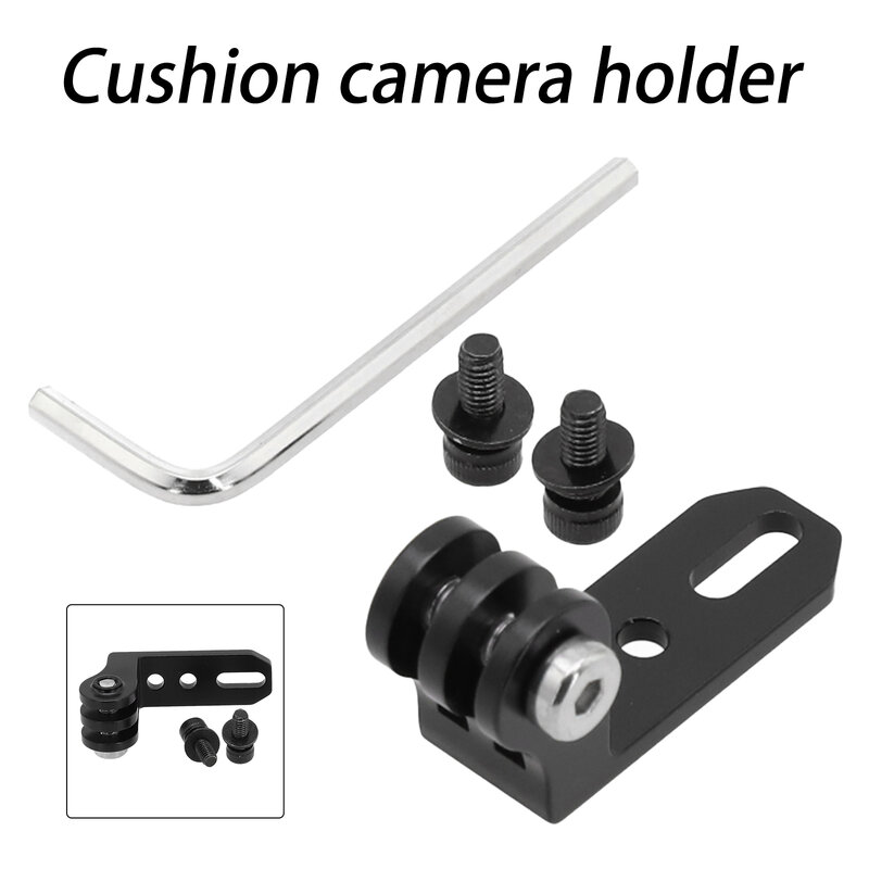 1pc Bike Number Plate Mount Aluminum Alloy Mount With 2 Bolts For Shimano Saddles Bicycle Camera Holder For-Gopro