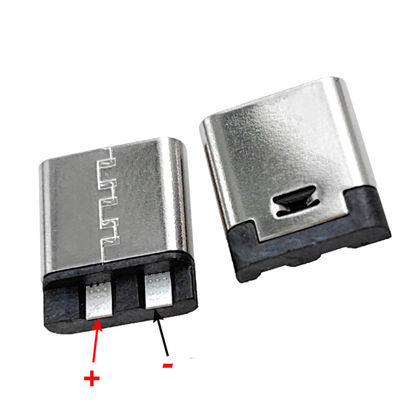 Conector tipo C USB 3,1 de carga rápida, conector de 2 pines tipo C, conector hembra SMD DIP para PCB, puerto de carga de alta corriente, transferencia de datos