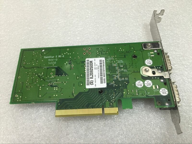 PCIe 4x DDR dual-port HCA 452372-001 448397-B21 High Profile.