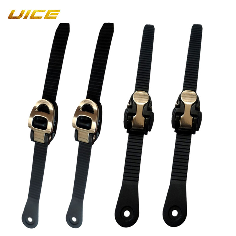 2pcs Roller Skate Shoes Buckle With Strap Fixing Professional Adjustable Length Alloy Easy Install Belt Accessories